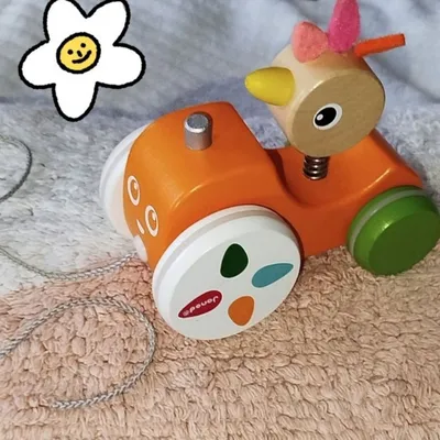 Janod Petite poule à tirer 